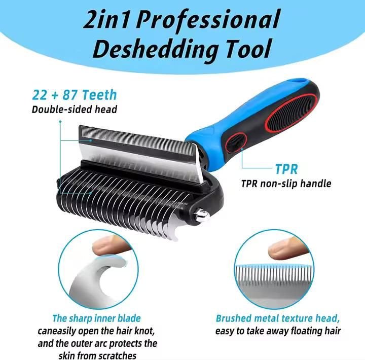 FurZen™ DualCare 2-in-1 Groomingt Brush That Feels Like Care
