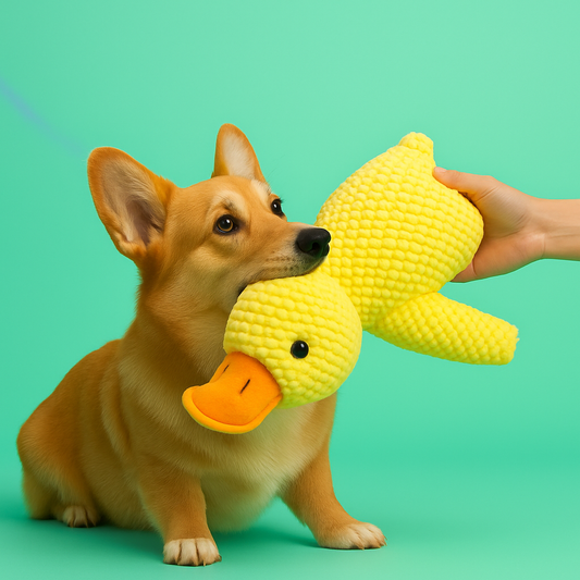 PlushSqueak™ Comfort & Play Dog Toy